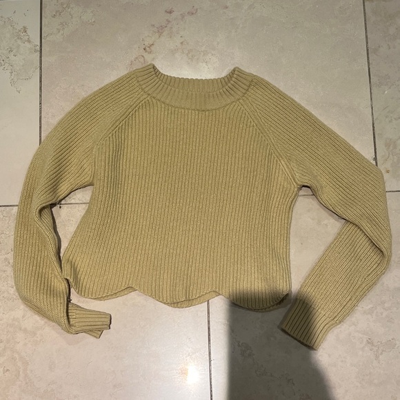 Cropped yellow knit - Picture 1 of 3